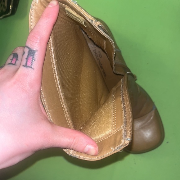 No Boundaries Women’s Platform Boot Tan Size 8 - Picture 4 of 5